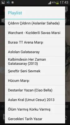 Galatasaray Marches android App screenshot 0